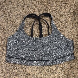 Lululemon Black and White Sports Bra